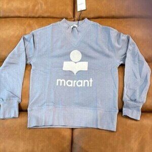 Isabel Marant Etoli Mobyli Sweater light blue and ecru Womans 34